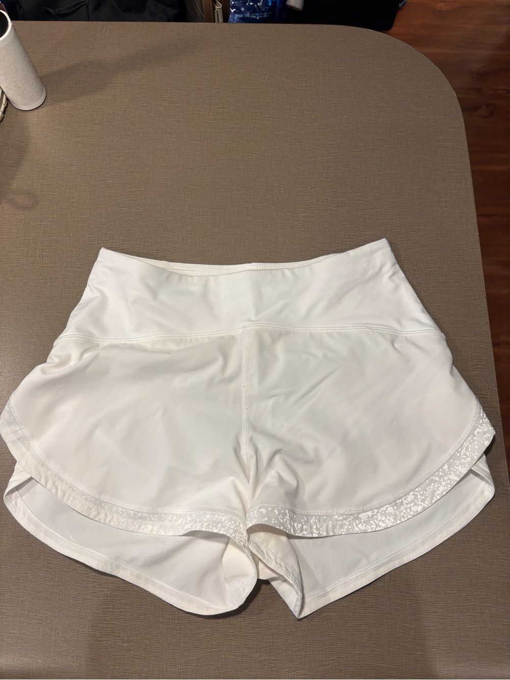 Lululemon White Athletic Shorts